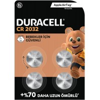Duracell CR2032 Lityum Düğme Piller (4’lü Paket) 3V