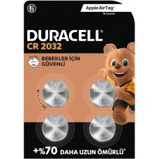 Duracell CR2032 Lityum Düğme Piller (4’lü Paket) 3V Duracell CR2032 Lityum Düğme Piller (4’lü Paket) 3V